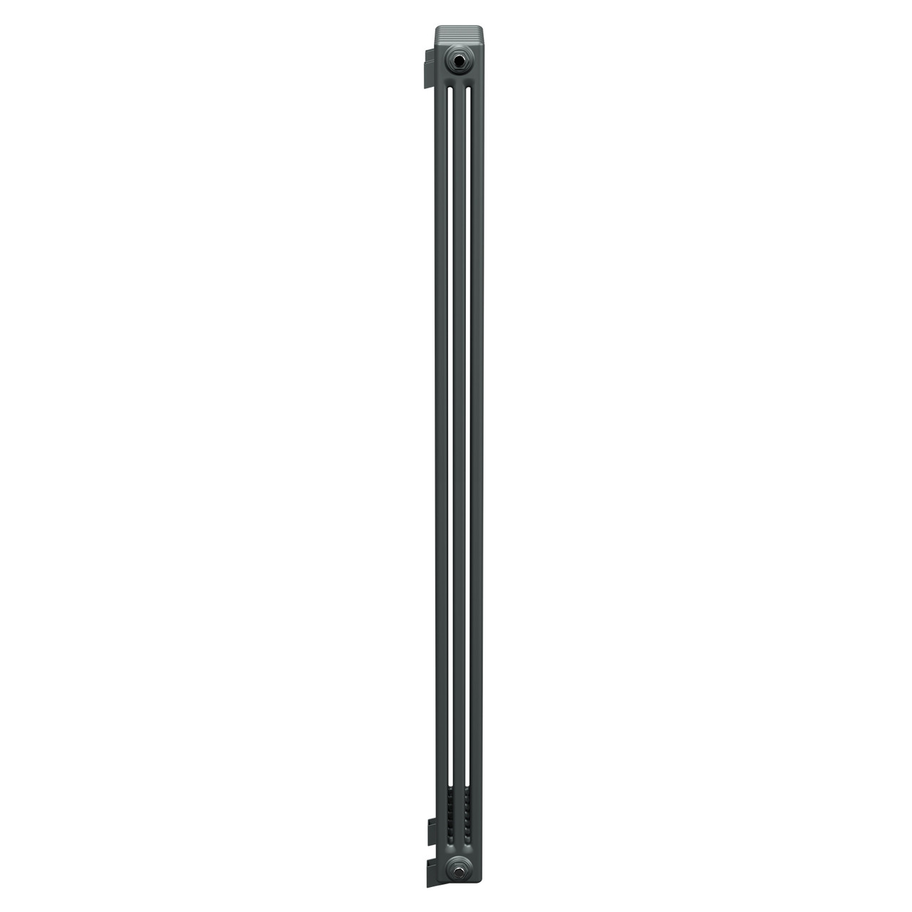 Copenhagen Vertical Anthracite Triple Column Radiator Side on View