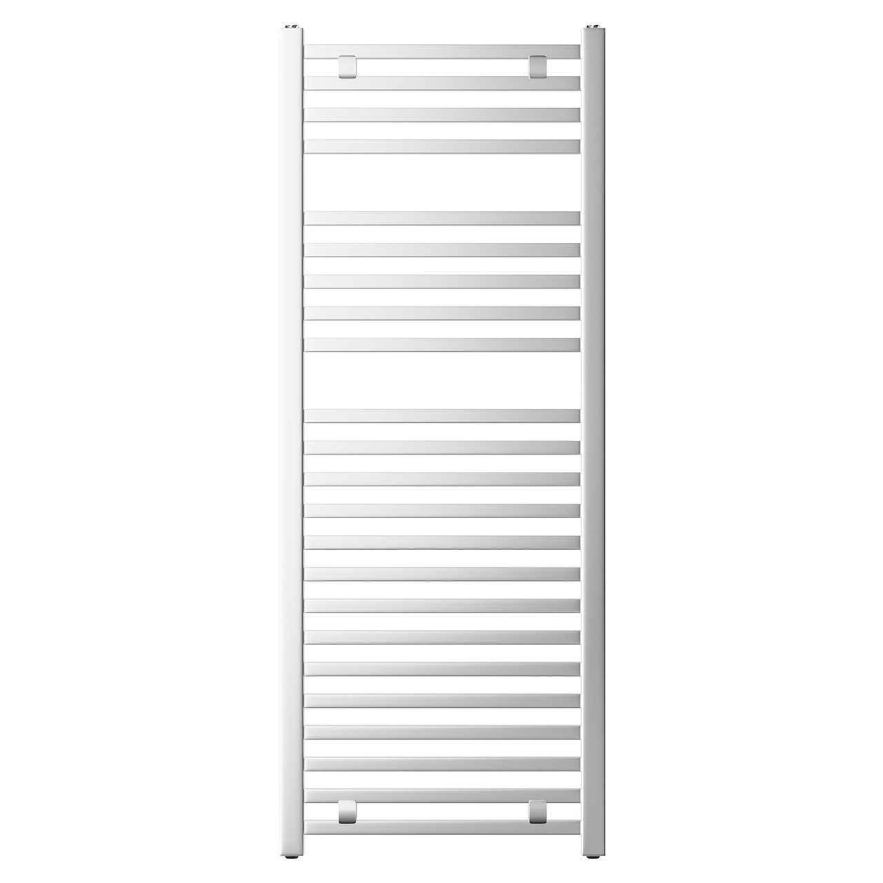 Girona Chrome Square Bar Heated Towel Rail Front View