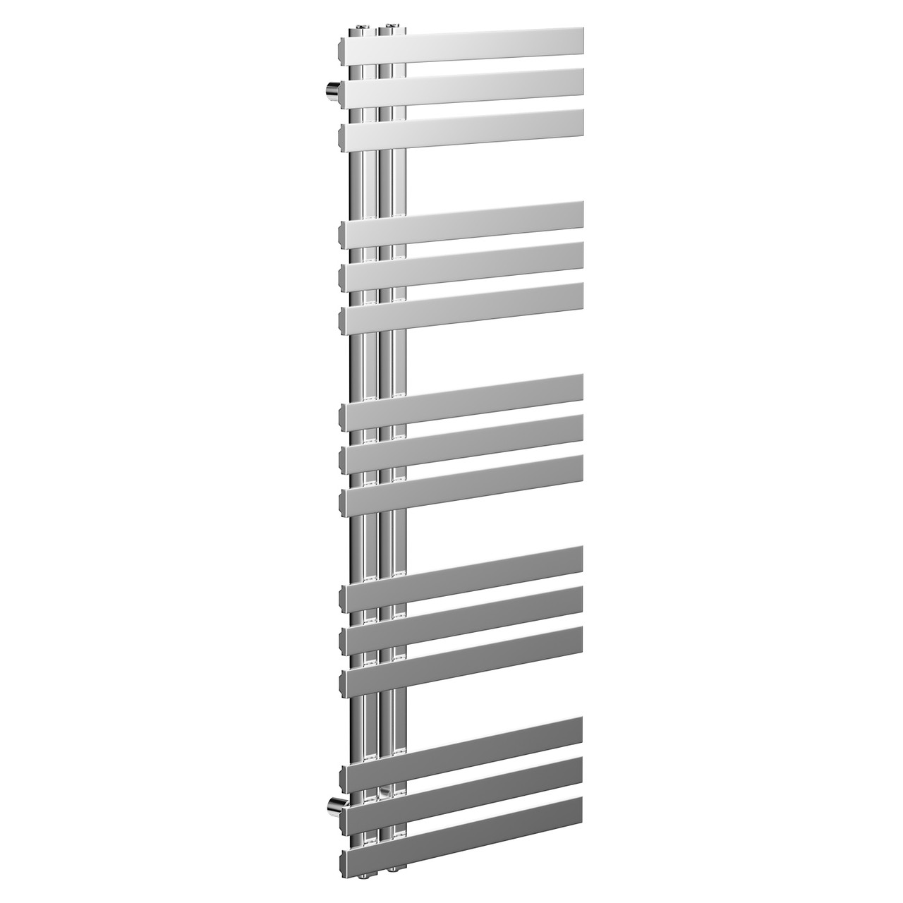 Helsinki Chrome Straight Heated Towel Rail Left Hand Side View