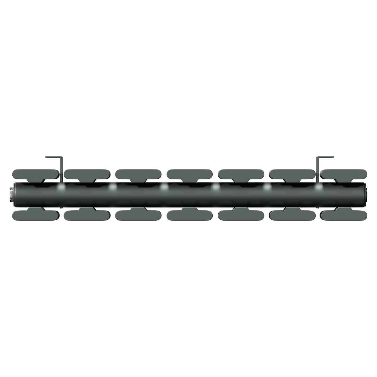Hannover Vertical Anthracite Double Panel Radiator Top Down View