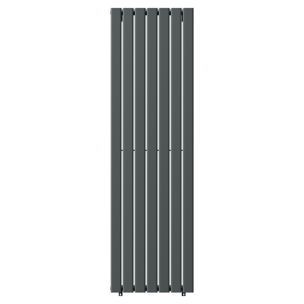 Hannover Vertical Anthracite Single Panel Radiator Front View