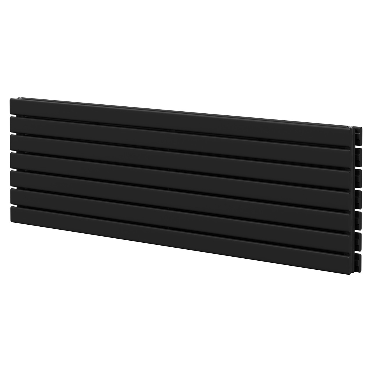 Hannover Latitude Matt Black Double Panel Radiator Right Hand Side View