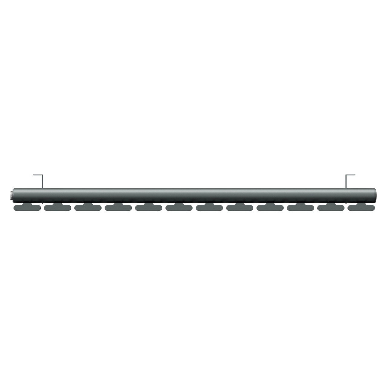 Hannover Horizontal Anthracite Single Panel Radiator Top Down View