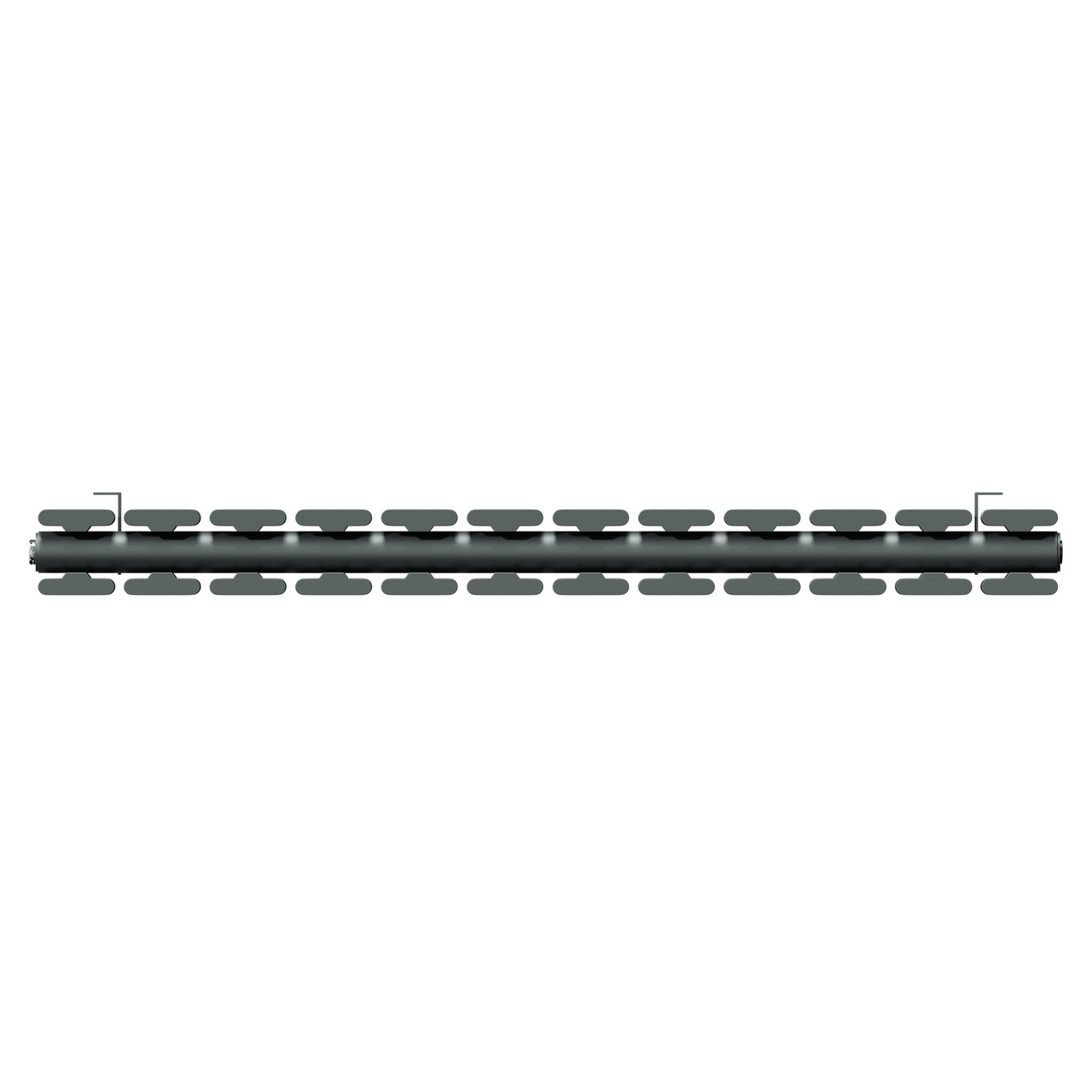 Hannover Horizontal Anthracite Double Panel Radiator Top Down View