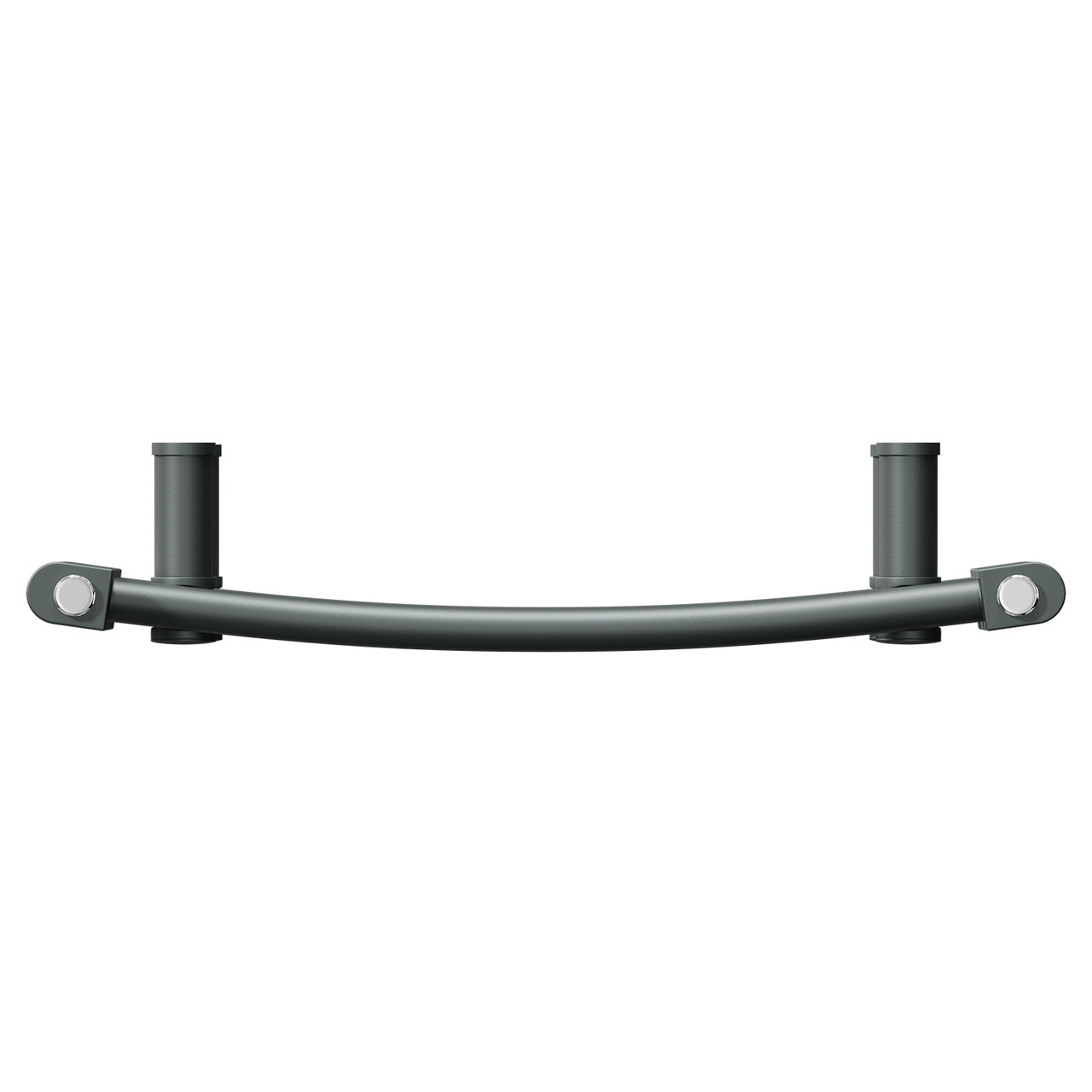 Malmo Anthracite Round Bar Electric Heated Towel Rail Top Down View