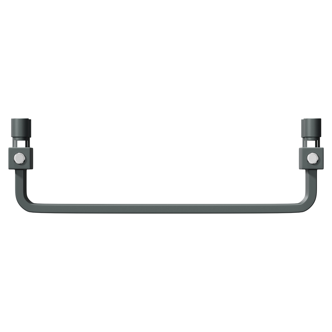 Monaco Anthracite Curved Electric Heated Ladder Rail Top Down View