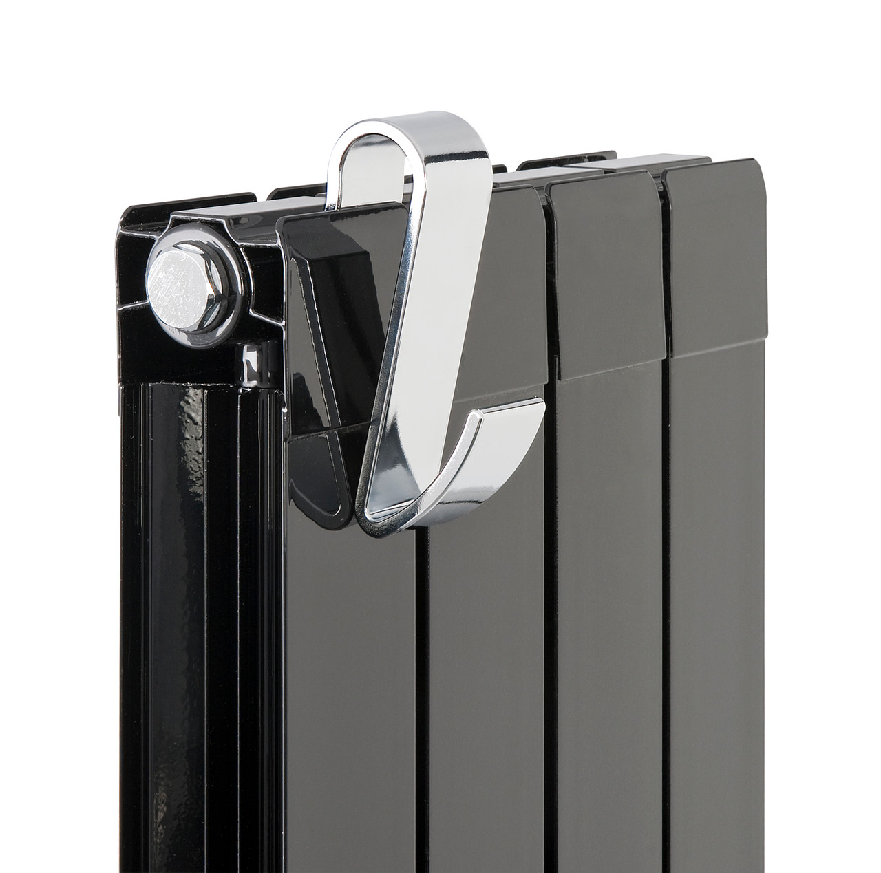 Nuie Decorative Chrome 115mm Radiator Robe Hook - ACC002