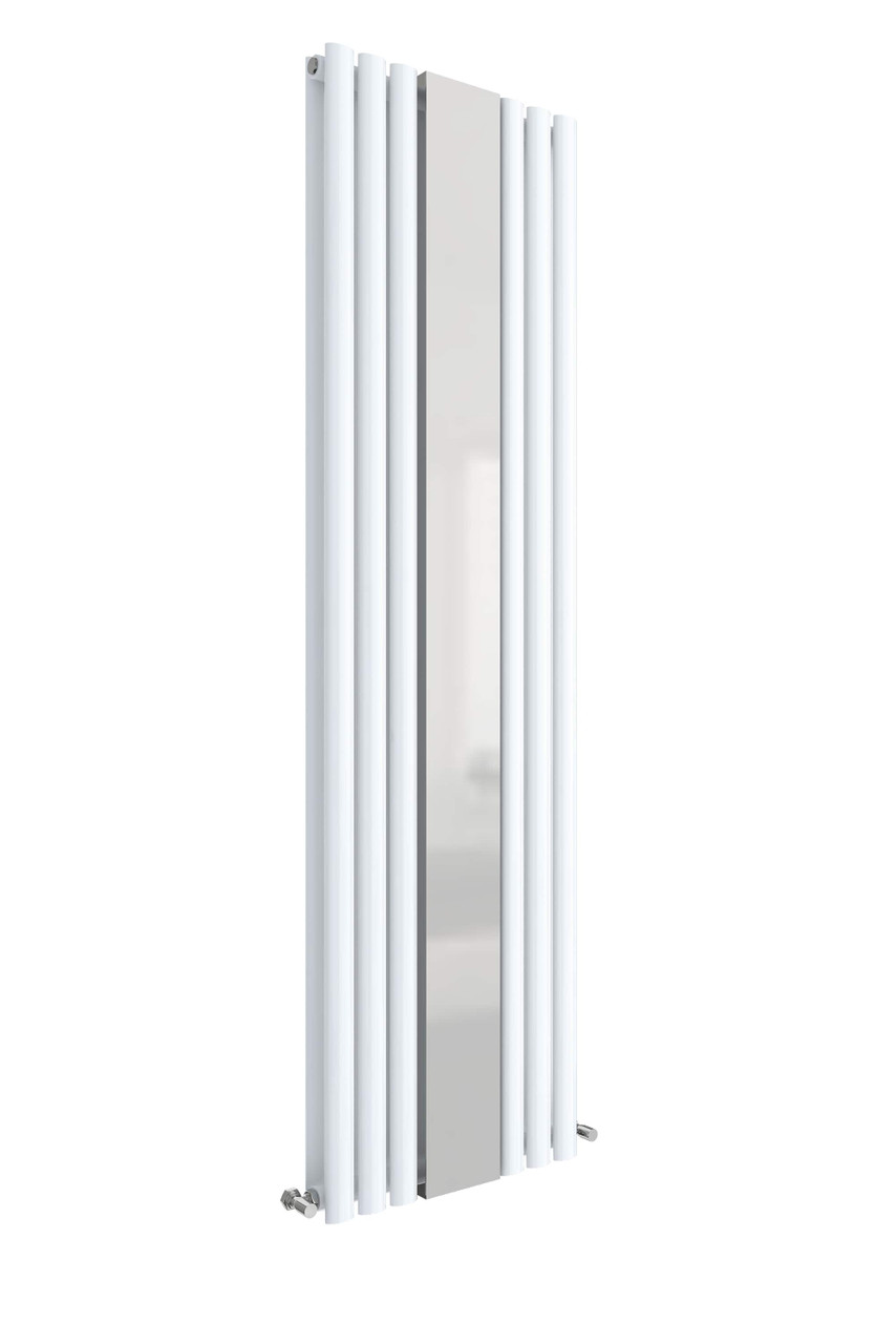 Nuie Revive High Gloss White 1800mm x 499mm Double Panel Radiator with Mirror - HL331