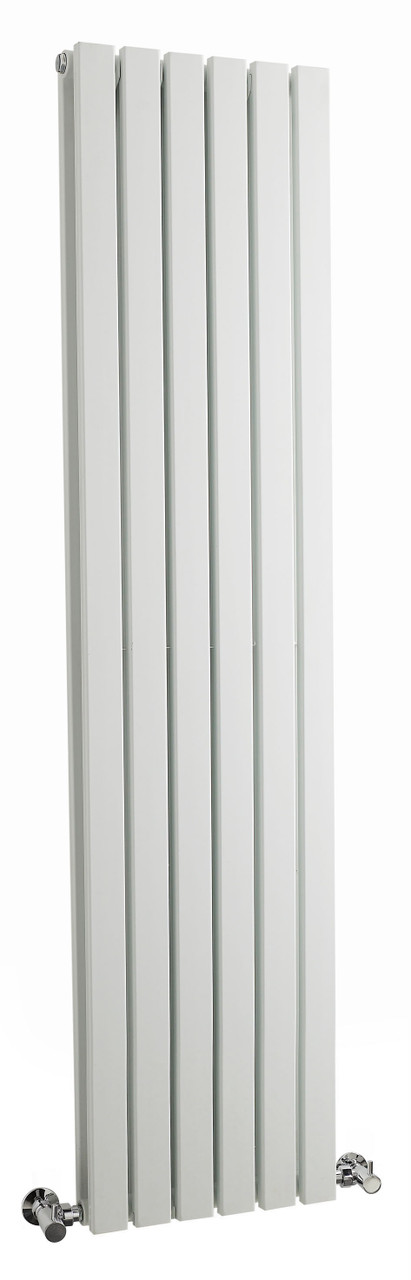 Nuie Sloane Satin White Vertical Double Panel Radiator