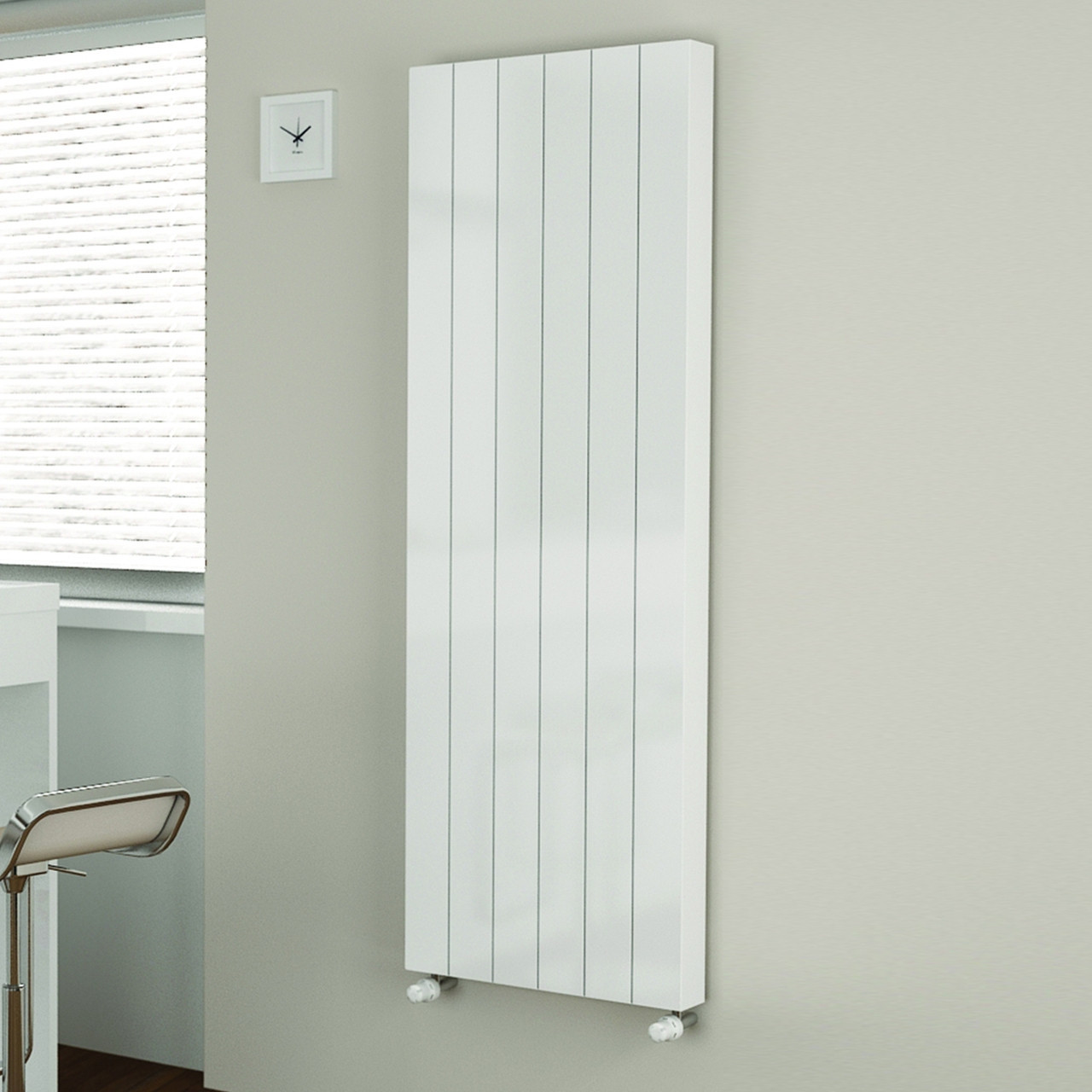 Kartell K-Flat Premium Kompact White 1800mm Type 10 Single Panel Radiator Front View