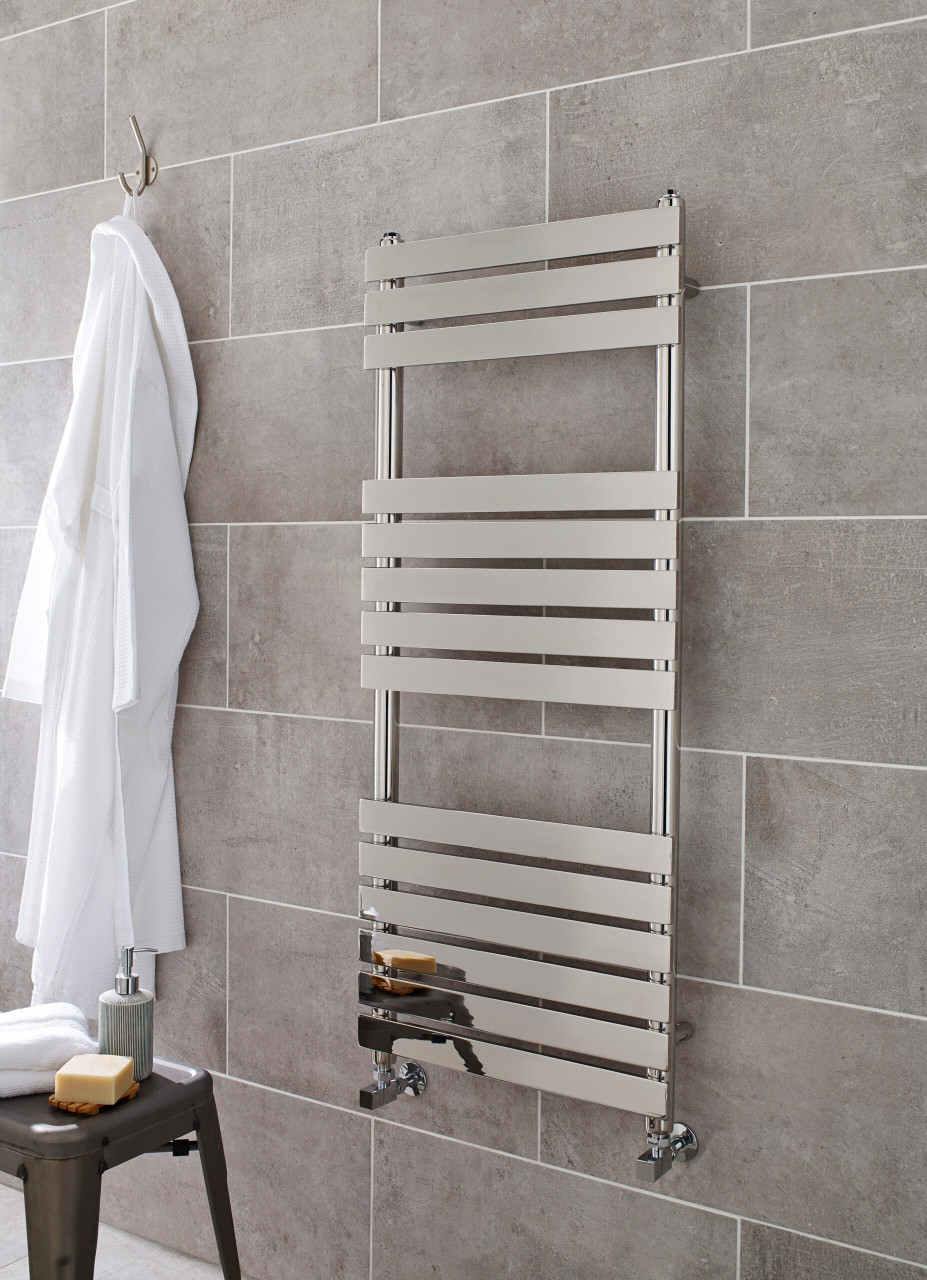 Kartell Memphis Chrome Heated Towel Rail Front View