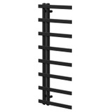 Alcudia Matt Black 1150mm x 500mm Heated Towel Rail Right Hand Side View