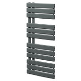Basel Anthracite 1080mm x 550mm Flat Panel Heated Towel Rail Right Hand Side View