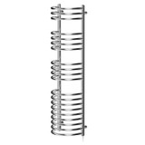 Vilnius Chrome 1200mm x 320mm Curved Electric Heated Towel Rail Right Hand Side View