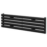 Bruges Latitude Matt Black Single Panel Radiator Right Hand Side View