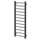 Cannes Anthracite Round Bar Electric Heated Ladder Rail Right Hand Side View