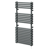 Halle Anthracite Vertical Double Column Electric Heated Towel Rail Right Hand Side View