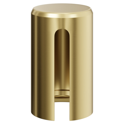 Alves Brushed Brass 25mm Electric Heating Element Cover Front View