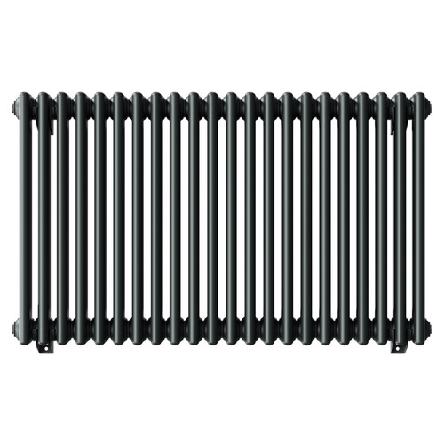 Copenhagen Horizontal Anthracite Triple Column Radiator Front View