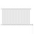 Eindhoven Vertical White Digital Thermostatic Electric Single Panel Radiator Front View