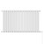 Eindhoven Vertical White Electric Double Panel Radiator Front View