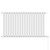 Eindhoven Vertical White Electric Single Panel Radiator Front View