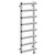 Flaine Chrome Round Bar Digital Thermostatic Electric Heated Ladder Rail Left Hand Side View