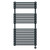 Halle Anthracite Vertical Double Column Digital Thermostatic Electric Heated Towel Rail Front on View