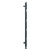 Helsinki Anthracite Straight Digital Thermostatic Electric Heated Towel Rail Side on View