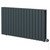 Hannover Horizontal Anthracite Digital Thermostatic Electric Double Panel Radiator Right Hand Side View