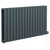Hannover Horizontal Anthracite Digital Thermostatic Electric Double Panel Radiator Left Hand Side View