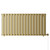 Hannover Horizontal Brushed Brass Digital Thermostatic Electric Single Panel Radiator Front View