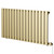 Hannover Horizontal Brushed Brass Digital Thermostatic Electric Single Panel Radiator Right Hand Side View