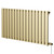 Hannover Horizontal Brushed Brass Electric Single Panel Radiator Right Hand Side View