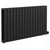 Hannover Horizontal Matt Black Digital Thermostatic Electric Double Panel Radiator Left Hand Side View