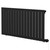 Hannover Horizontal Matt Black Digital Thermostatic Electric Single Panel Radiator Right Hand Side View