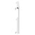 Hannover Horizontal White Electric Single Panel Radiator Side on View