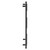 Malmo Matt Black Round Bar Digital Thermostatic Electric Heated Towel Rail Side on View