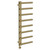 Madrid Brushed Brass Round Bar Digital Thermostatic Electric Heated Towel Rail Left Hand Side View