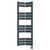 Meribel Anthracite Curved Corner Digital Thermostatic Electric Heated Towel Rail Front on View