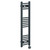 Porto Anthracite Round Bar Digital Thermostatic Electric Heated Towel Rail Left Hand Side View