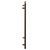 Porto Brushed Bronze Round Bar Heated Towel Rail Side on View