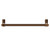 Porto Brushed Bronze Round Bar Heated Towel Rail Top Down View