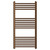 Porto Brushed Bronze Round Bar Heated Towel Rail Front View