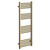 Porto Brushed Brass Round Bar Dry Thermal Electric Heated Towel Rail Left Hand Side View