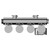 Sofia Chrome Vertical Digital Thermostatic Single Panel Electric Radiator Top Down View