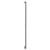 Sofia Chrome Vertical Single Panel Electric Radiator Side on View