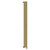 Sofia Brushed Brass Vertical Single Panel Electric Radiator Left Hand Side View