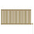 Sofia Brushed Brass Horizontal Digital Thermostatic Single Panel Electric Radiator Front View