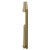 Sofia Brushed Brass Horizontal Digital Thermostatic Single Panel Electric Radiator Side on View